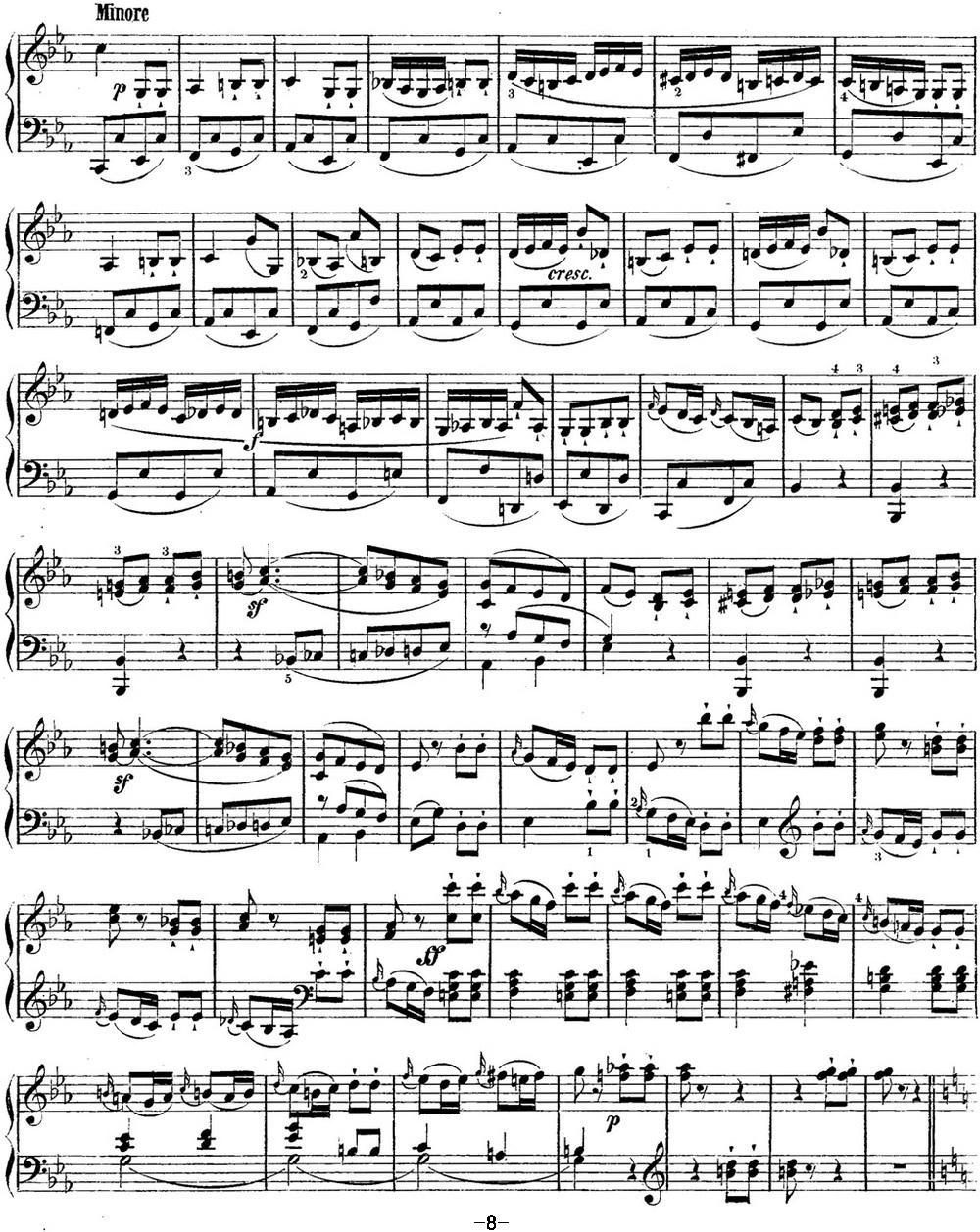 海顿 钢琴奏鸣曲 Hob XVI 48 in C major钢琴曲谱（图8）