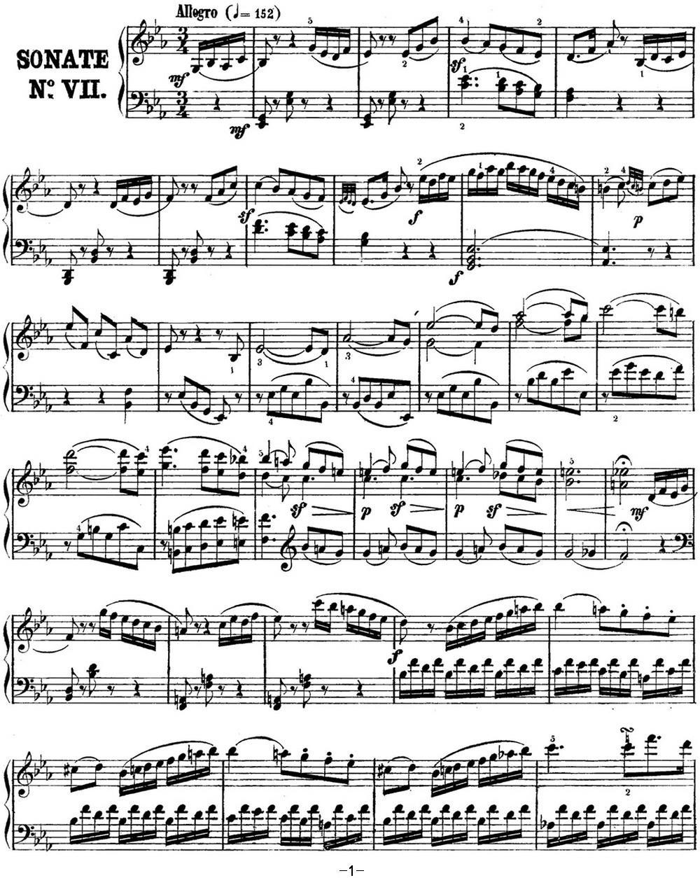 海顿 钢琴奏鸣曲 Hob XVI 49 in E-flat major钢琴曲谱（图1）