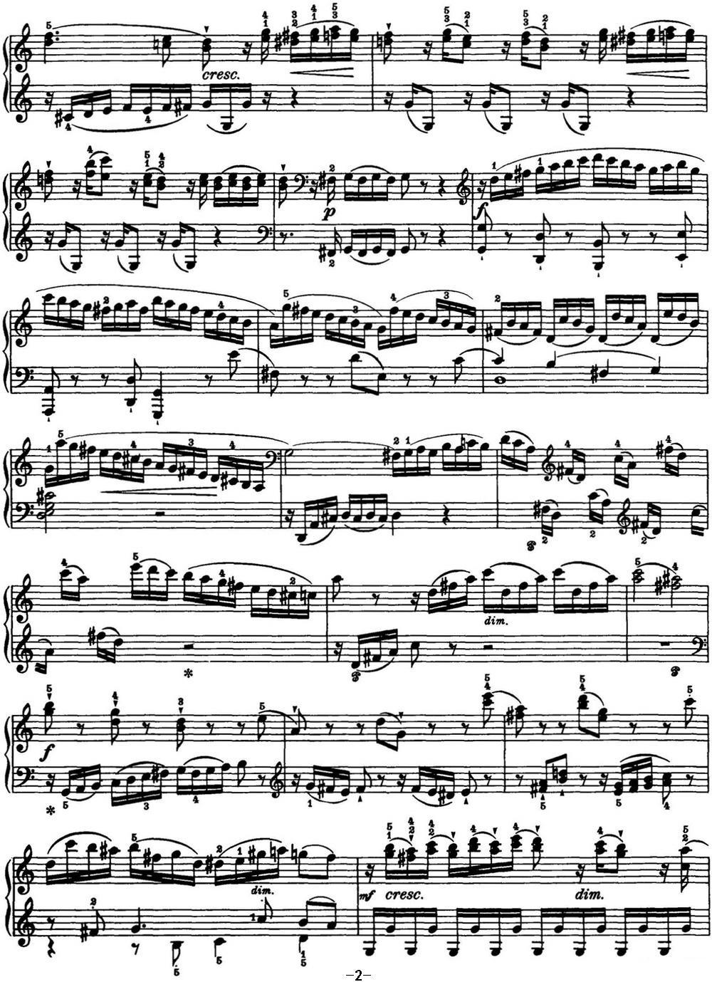海顿 钢琴奏鸣曲 Hob XVI 50 in C major钢琴曲谱（图2）