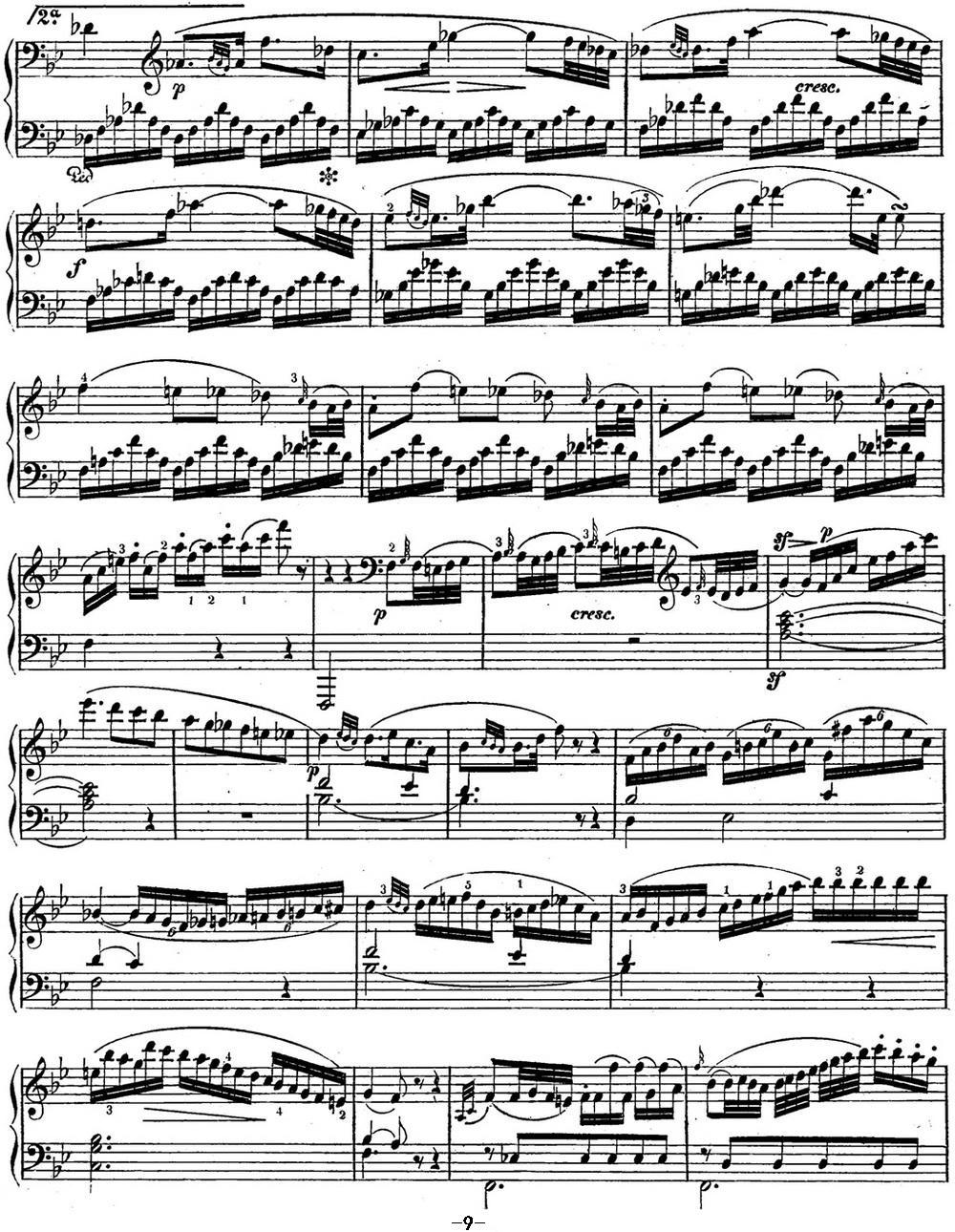海顿 钢琴奏鸣曲 Hob XVI 49 in E-flat major钢琴曲谱（图9）