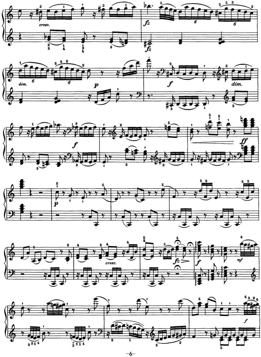 海顿 钢琴奏鸣曲 Hob XVI 50 in C major钢琴曲谱（图6）