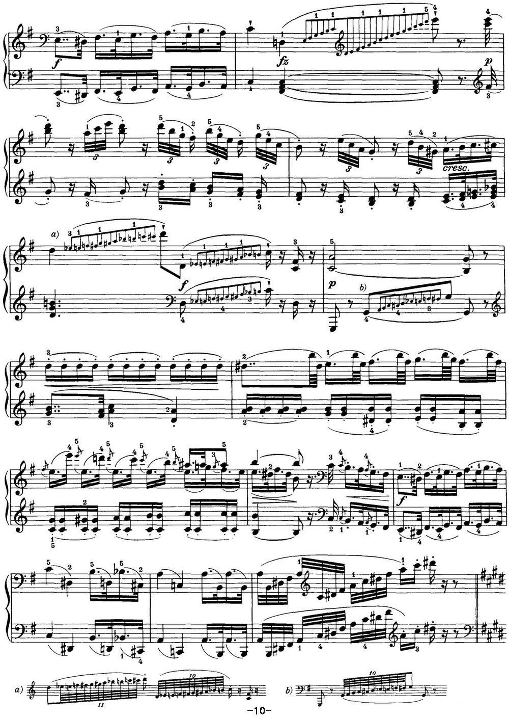 海顿 钢琴奏鸣曲 Hob XVI 52 in E-flat major钢琴曲谱（图10）