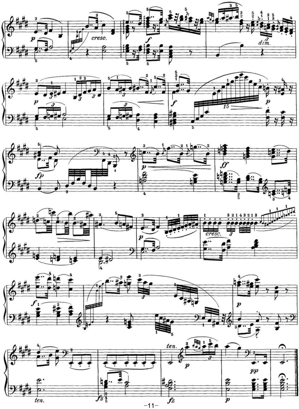海顿 钢琴奏鸣曲 Hob XVI 52 in E-flat major钢琴曲谱（图11）