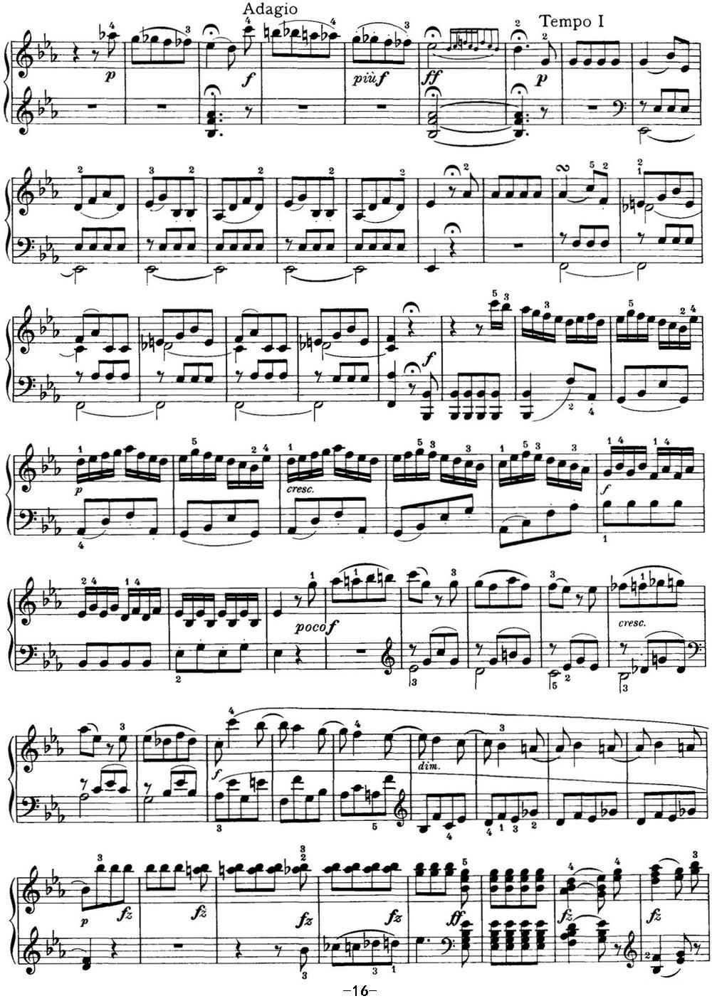 海顿 钢琴奏鸣曲 Hob XVI 52 in E-flat major钢琴曲谱（图16）