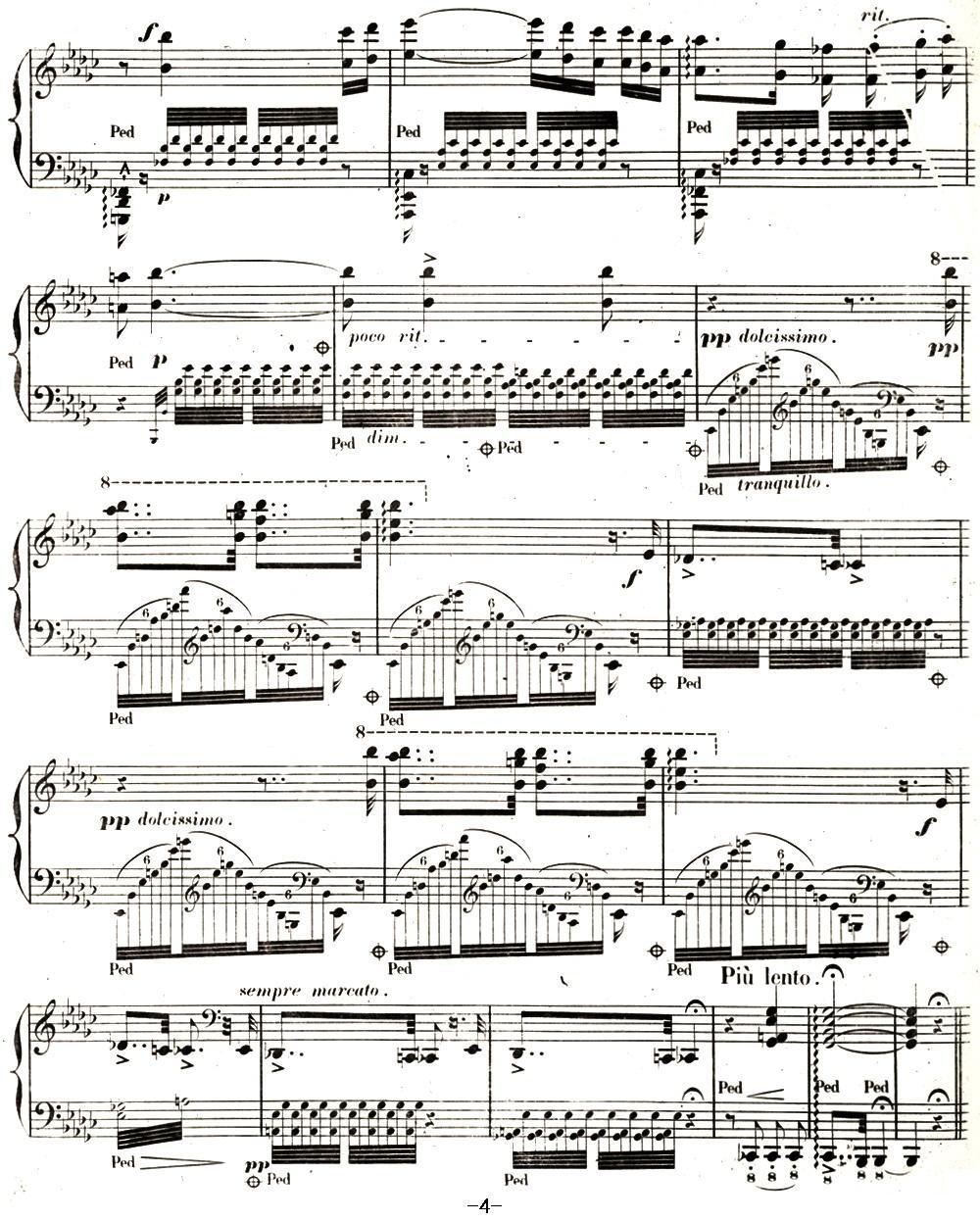 李斯特 旅游岁月 第二集遗补 威尼斯和拿波里 S.162 No.2 小曲钢琴曲谱（图4）