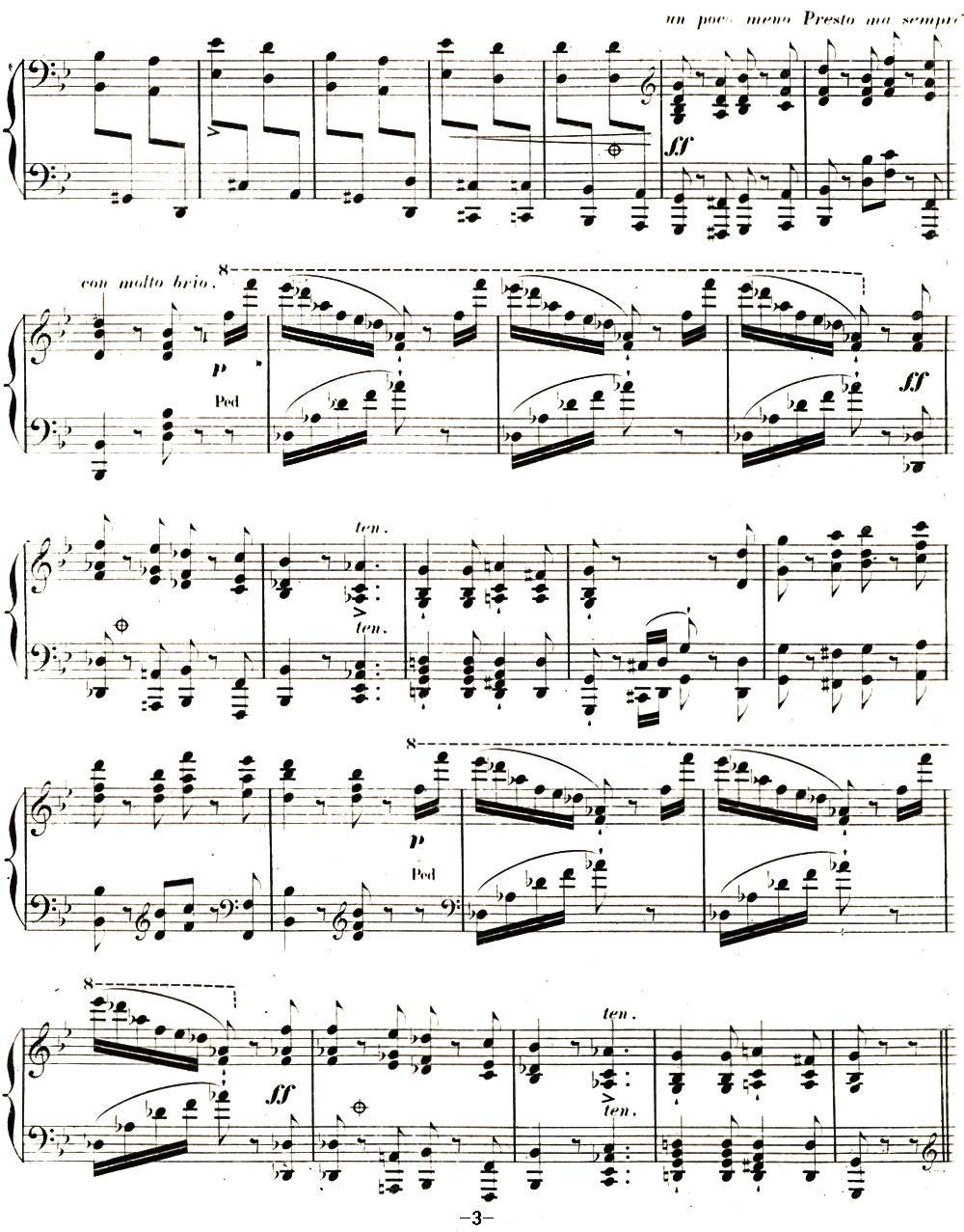李斯特 旅游岁月 第二集遗补 威尼斯和拿波里 S.162 No.3 塔兰泰拉舞曲钢琴曲谱（图3）