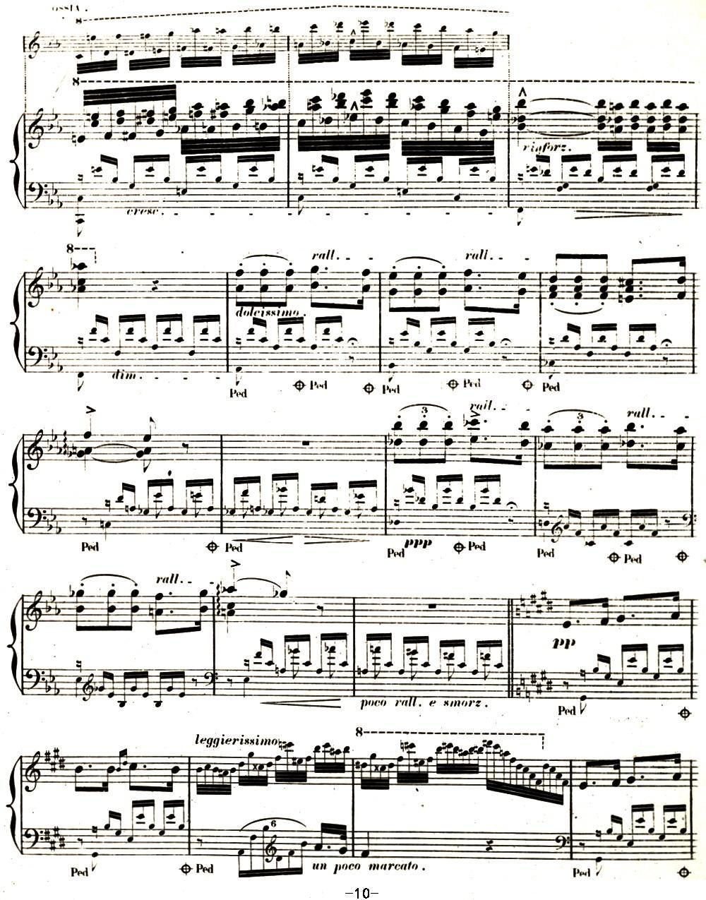 李斯特 旅游岁月 第二集遗补 威尼斯和拿波里 S.162 No.3 塔兰泰拉舞曲钢琴曲谱（图10）