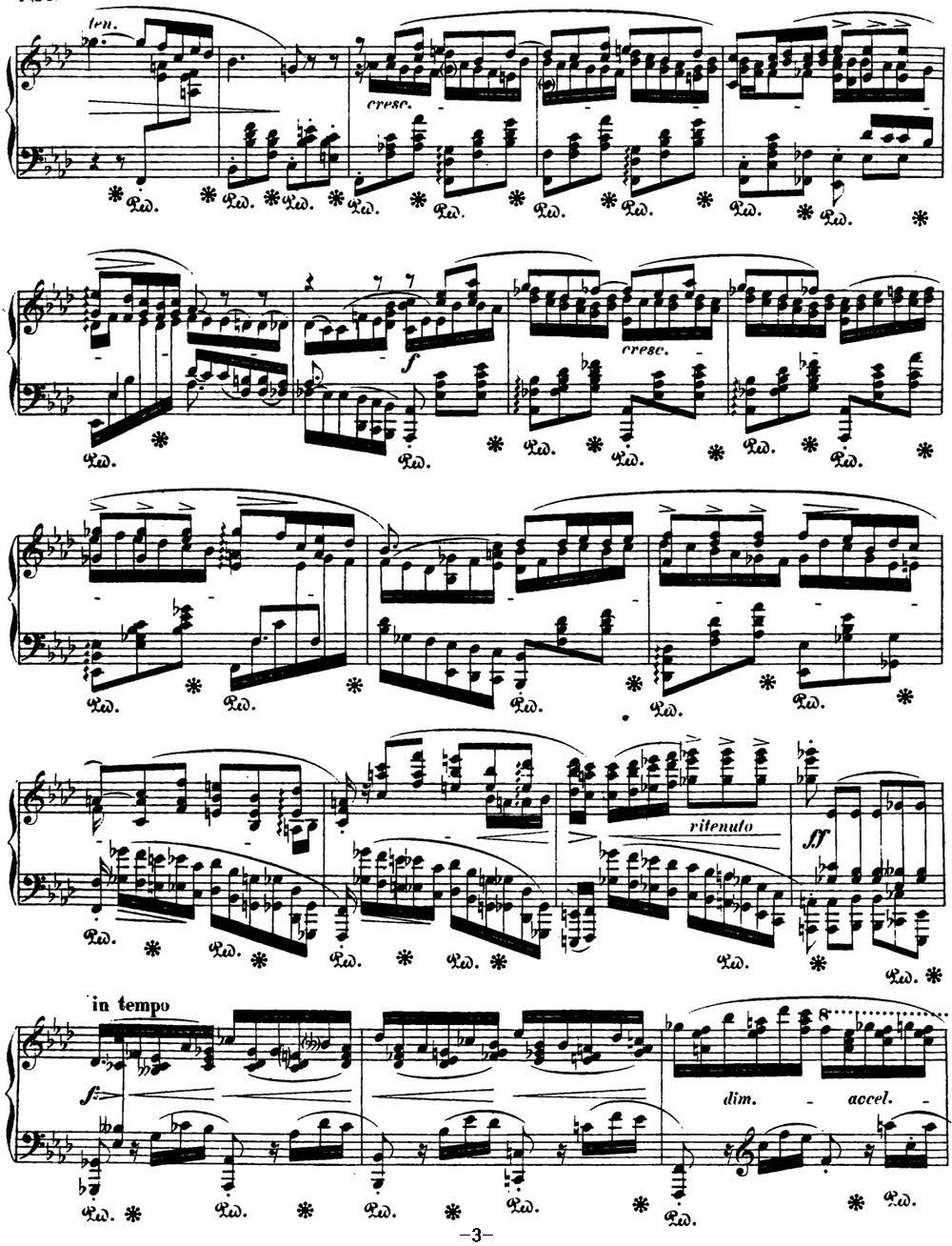 肖邦 叙事曲4 f小调 Chopin Ballade No.4 Op.52钢琴曲谱（图3）