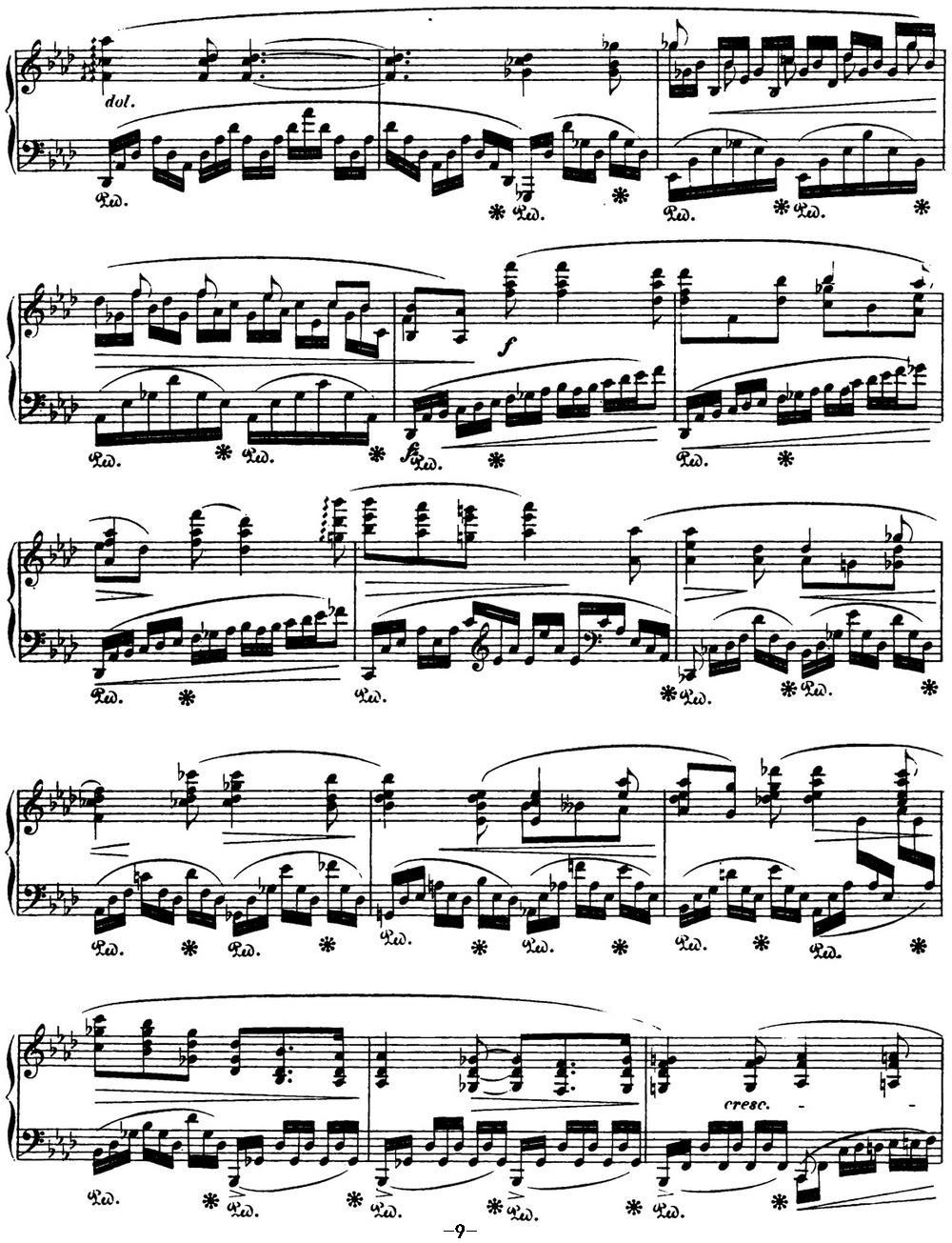 肖邦 叙事曲4 f小调 Chopin Ballade No.4 Op.52钢琴曲谱（图9）