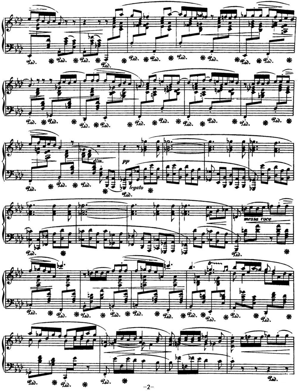 肖邦 叙事曲4 f小调 Chopin Ballade No.4 Op.52钢琴曲谱（图2）