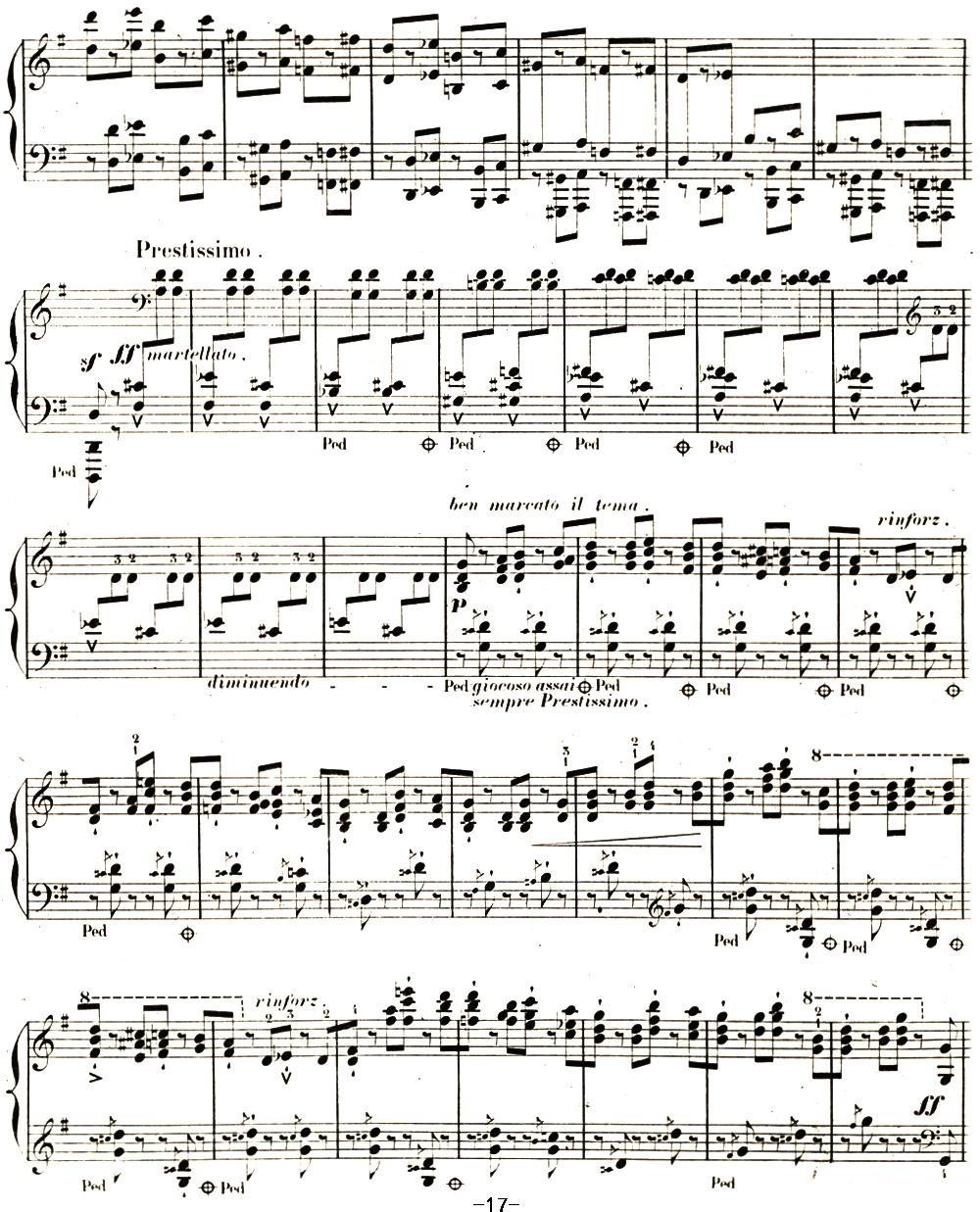 李斯特 旅游岁月 第二集遗补 威尼斯和拿波里 S.162 No.3 塔兰泰拉舞曲钢琴曲谱（图17）