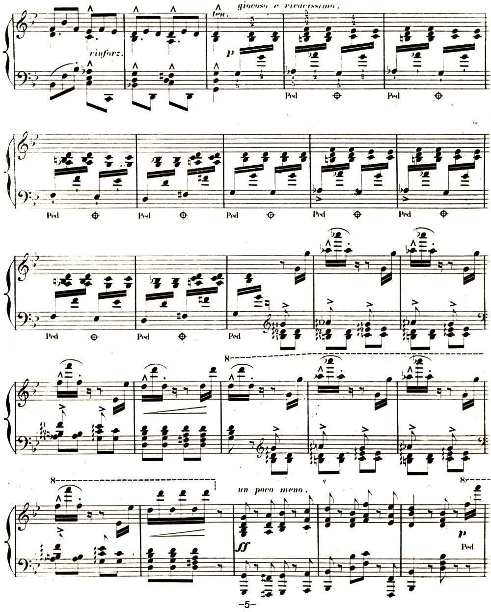 李斯特 旅游岁月 第二集遗补 威尼斯和拿波里 S.162 No.3 塔兰泰拉舞曲钢琴曲谱（图5）