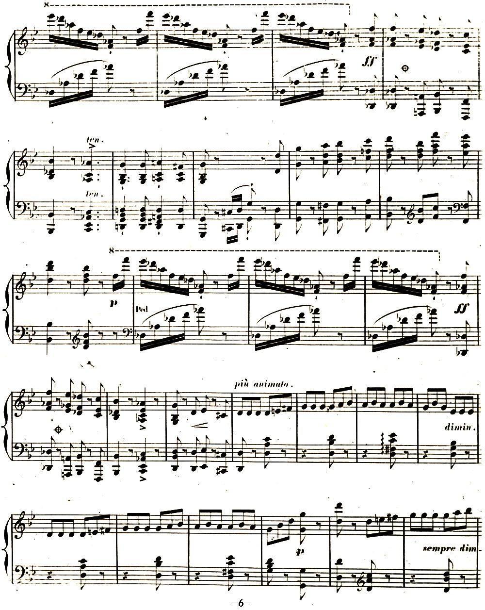 李斯特 旅游岁月 第二集遗补 威尼斯和拿波里 S.162 No.3 塔兰泰拉舞曲钢琴曲谱（图6）