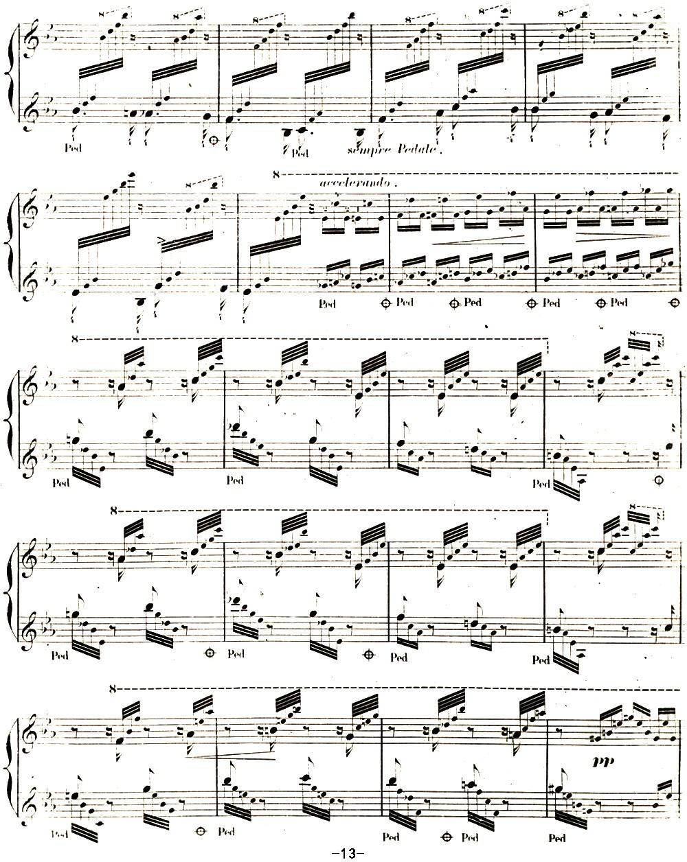 李斯特 旅游岁月 第二集遗补 威尼斯和拿波里 S.162 No.3 塔兰泰拉舞曲钢琴曲谱（图13）