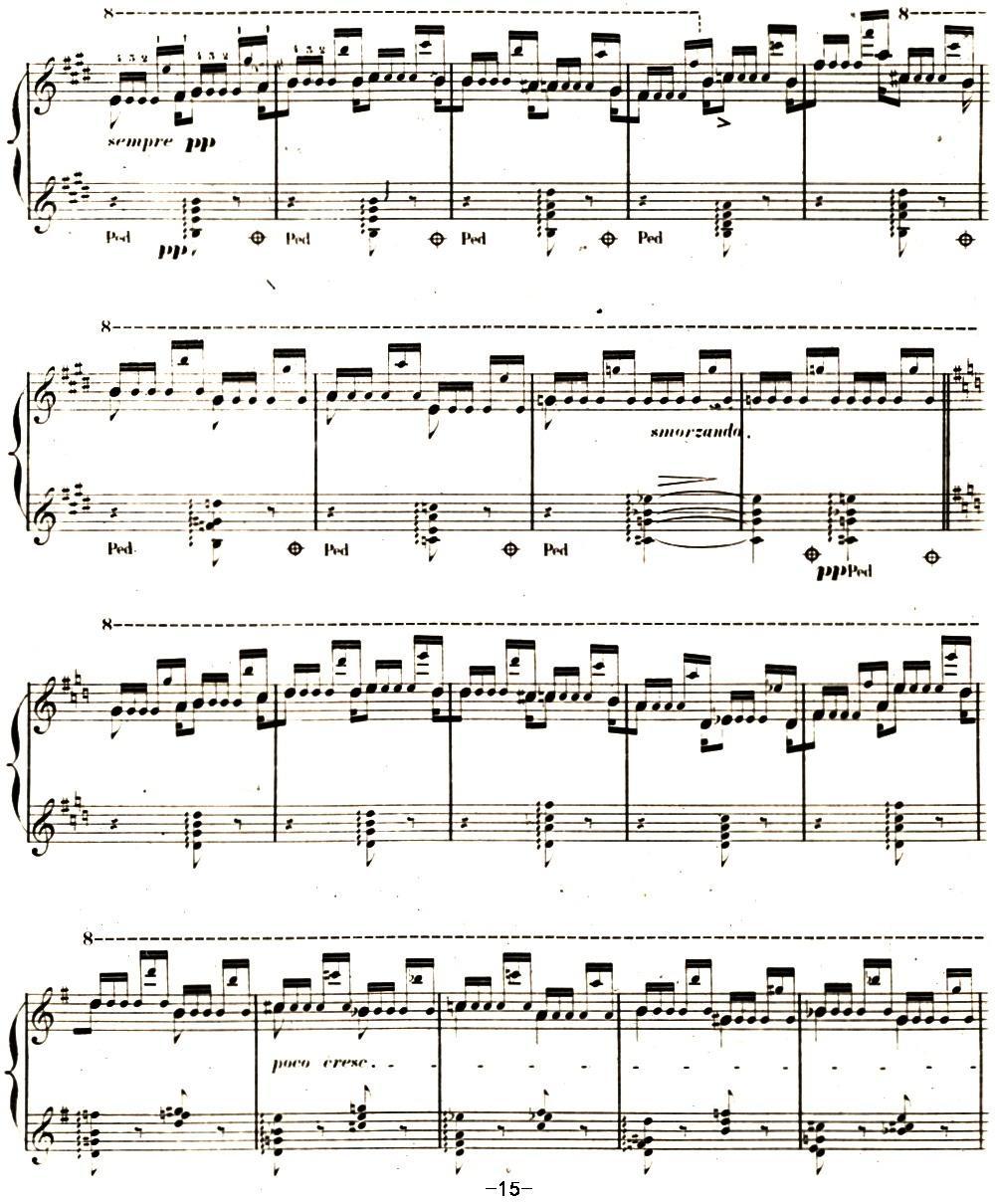 李斯特 旅游岁月 第二集遗补 威尼斯和拿波里 S.162 No.3 塔兰泰拉舞曲钢琴曲谱（图15）