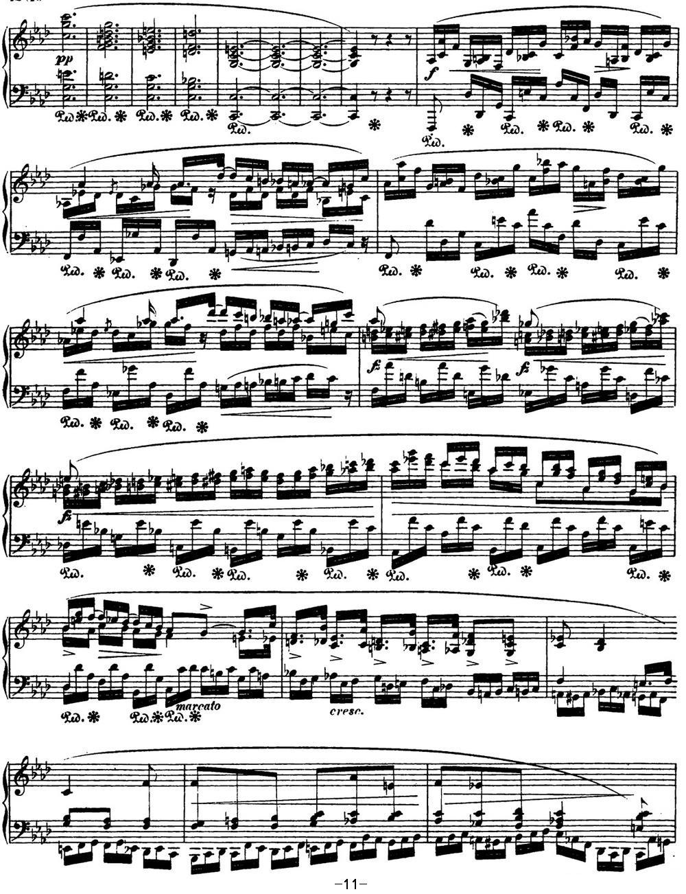 肖邦 叙事曲4 f小调 Chopin Ballade No.4 Op.52钢琴曲谱（图11）