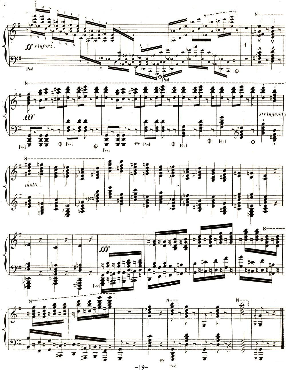李斯特 旅游岁月 第二集遗补 威尼斯和拿波里 S.162 No.3 塔兰泰拉舞曲钢琴曲谱（图19）