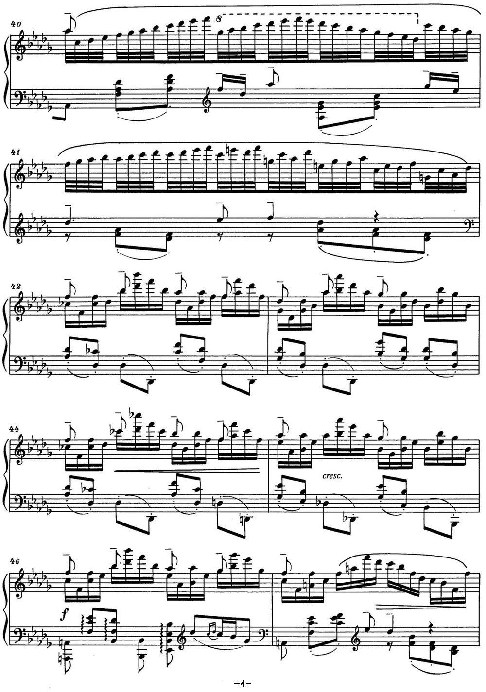 巴拉基列夫 改编钢琴曲《云雀》（格林卡）钢琴曲谱（图4）