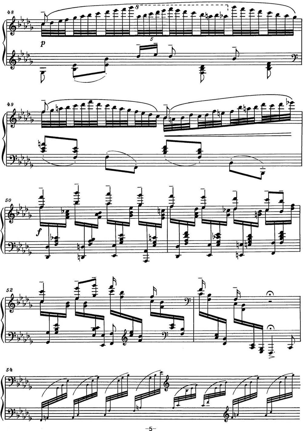 巴拉基列夫 改编钢琴曲《云雀》（格林卡）钢琴曲谱（图5）