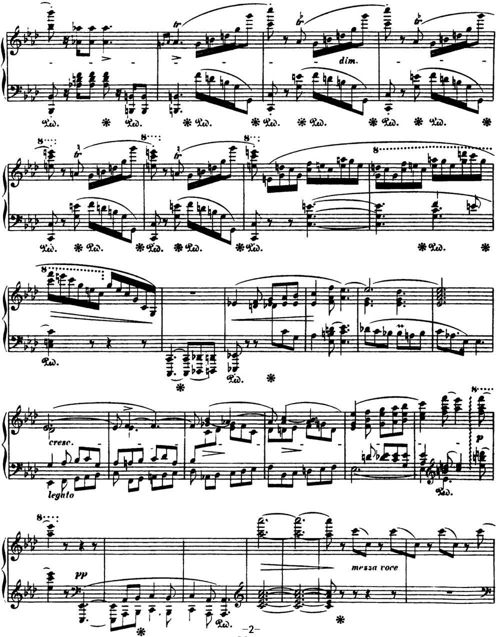 肖邦 叙事曲3 降A大调 Chopin Ballade No.3 Op.47钢琴曲谱（图2）