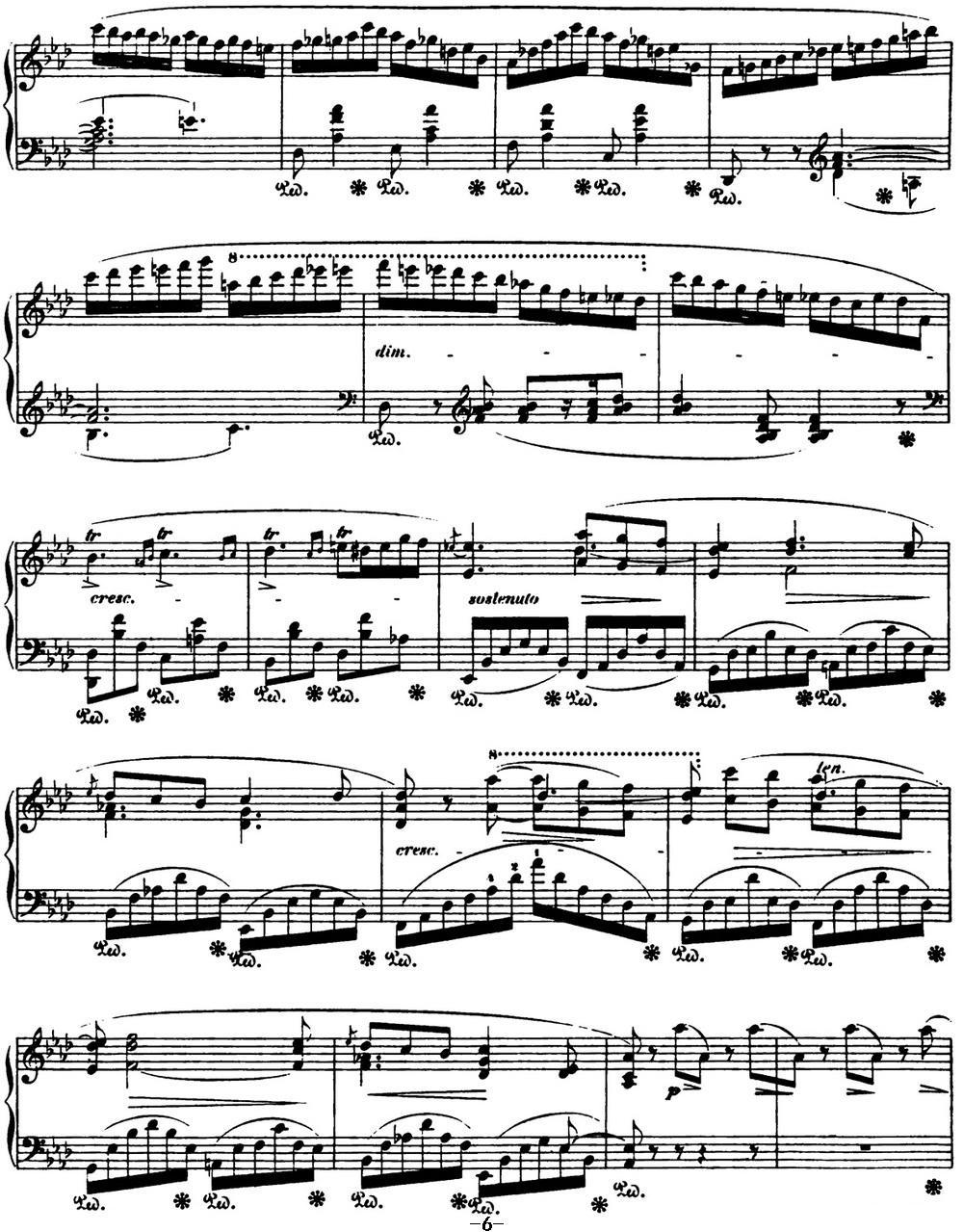 肖邦 叙事曲3 降A大调 Chopin Ballade No.3 Op.47钢琴曲谱（图6）