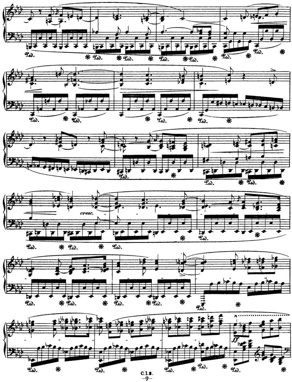 肖邦 叙事曲3 降A大调 Chopin Ballade No.3 Op.47钢琴曲谱（图9）