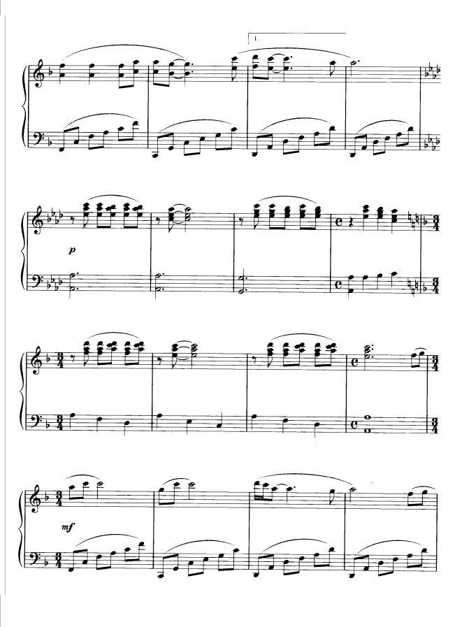 飞鸟与鱼钢琴曲谱（图5）