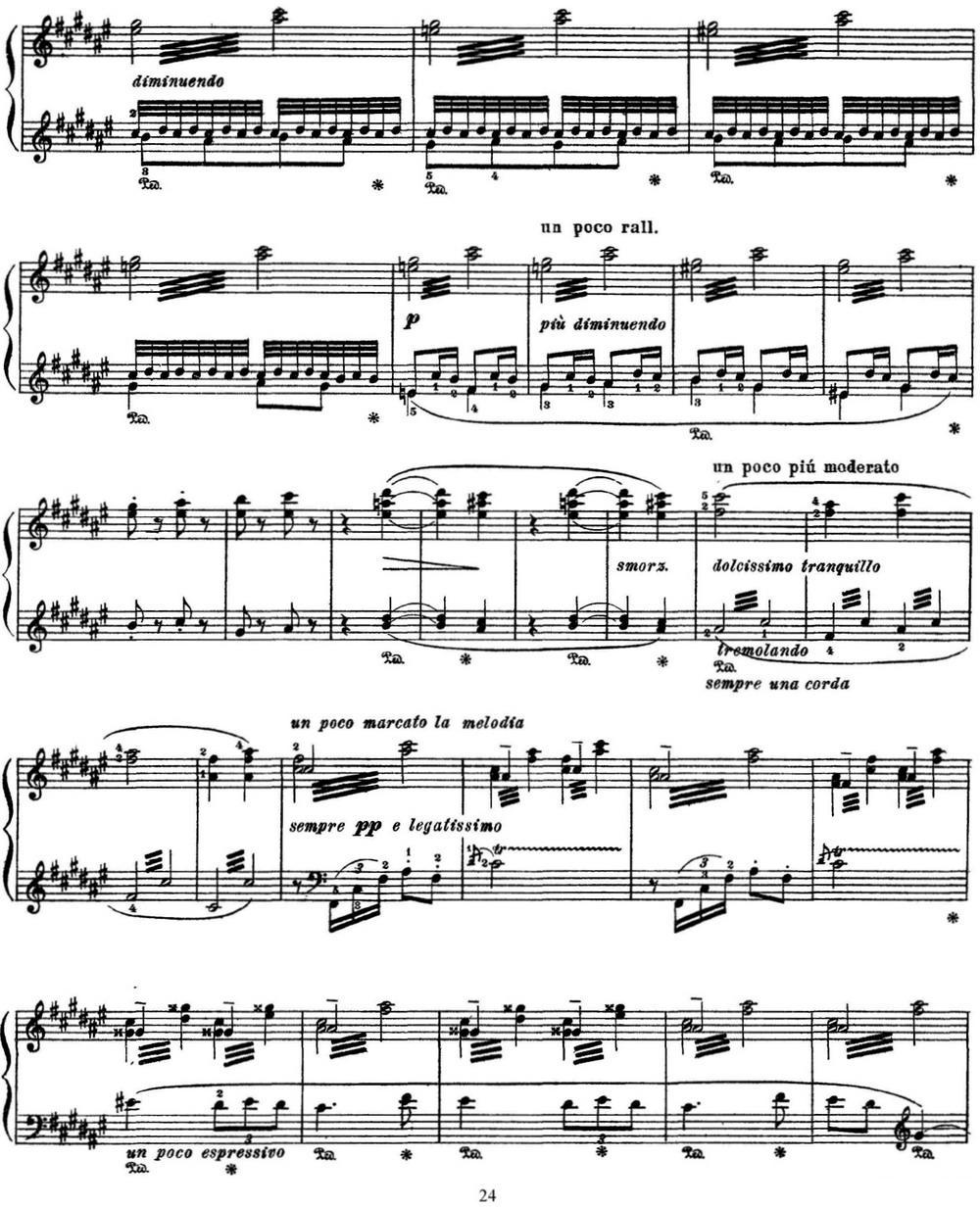 李斯特 旅游岁月 第三集 S.163 No.4 艾斯特庄园的喷泉钢琴曲谱（图3）