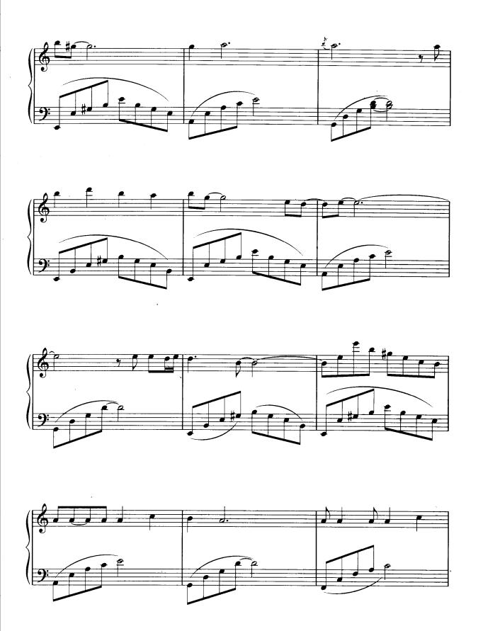 夜里钢琴曲谱（图7）