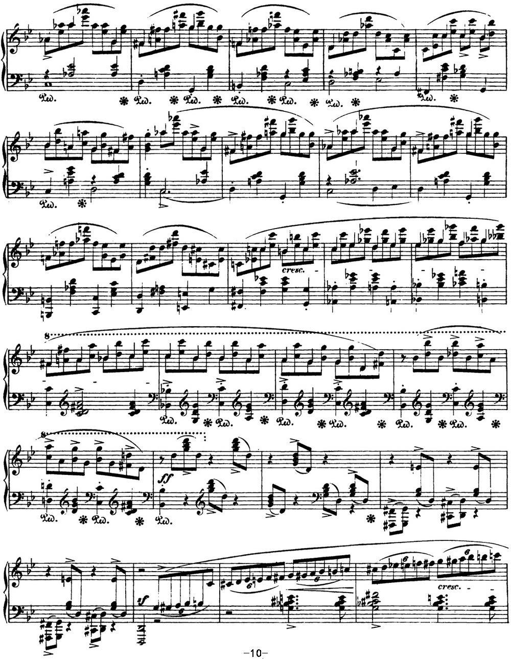肖邦 叙事曲1 g小调 Chopin Ballade No.1 Op.23钢琴曲谱（图10）