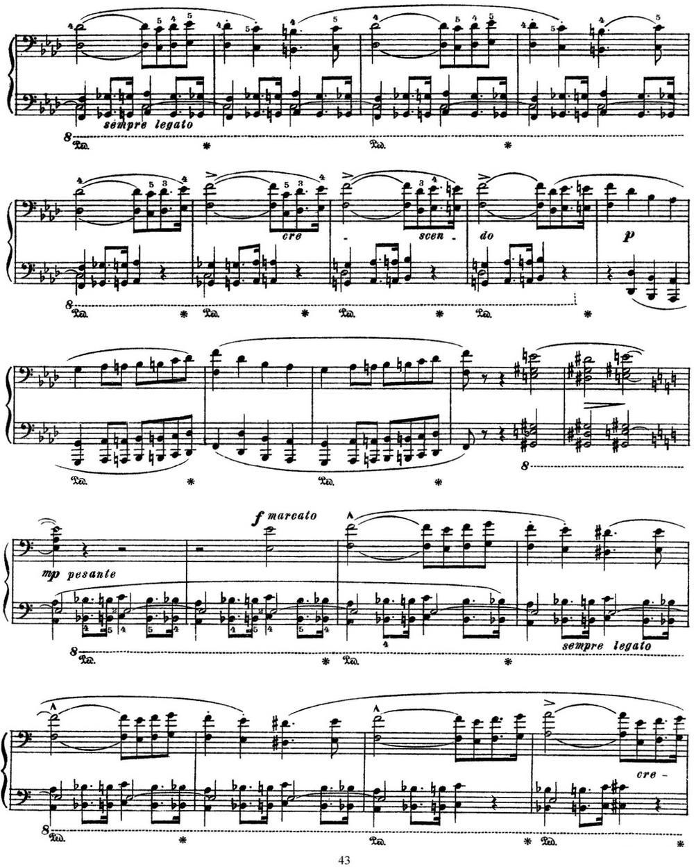 李斯特 旅游岁月 第三集 S.163 No.6 葬礼进行曲钢琴曲谱（图2）