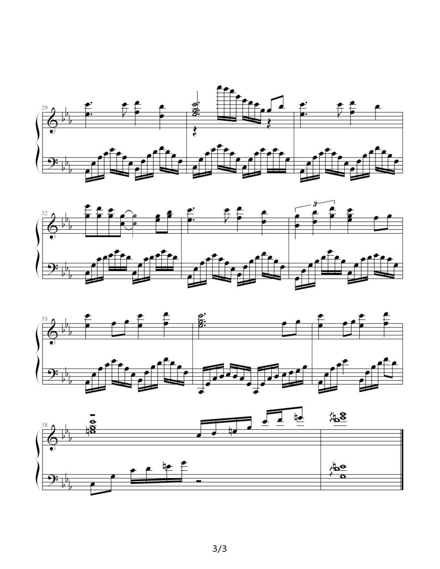 冰凌之音钢琴曲谱（图3）