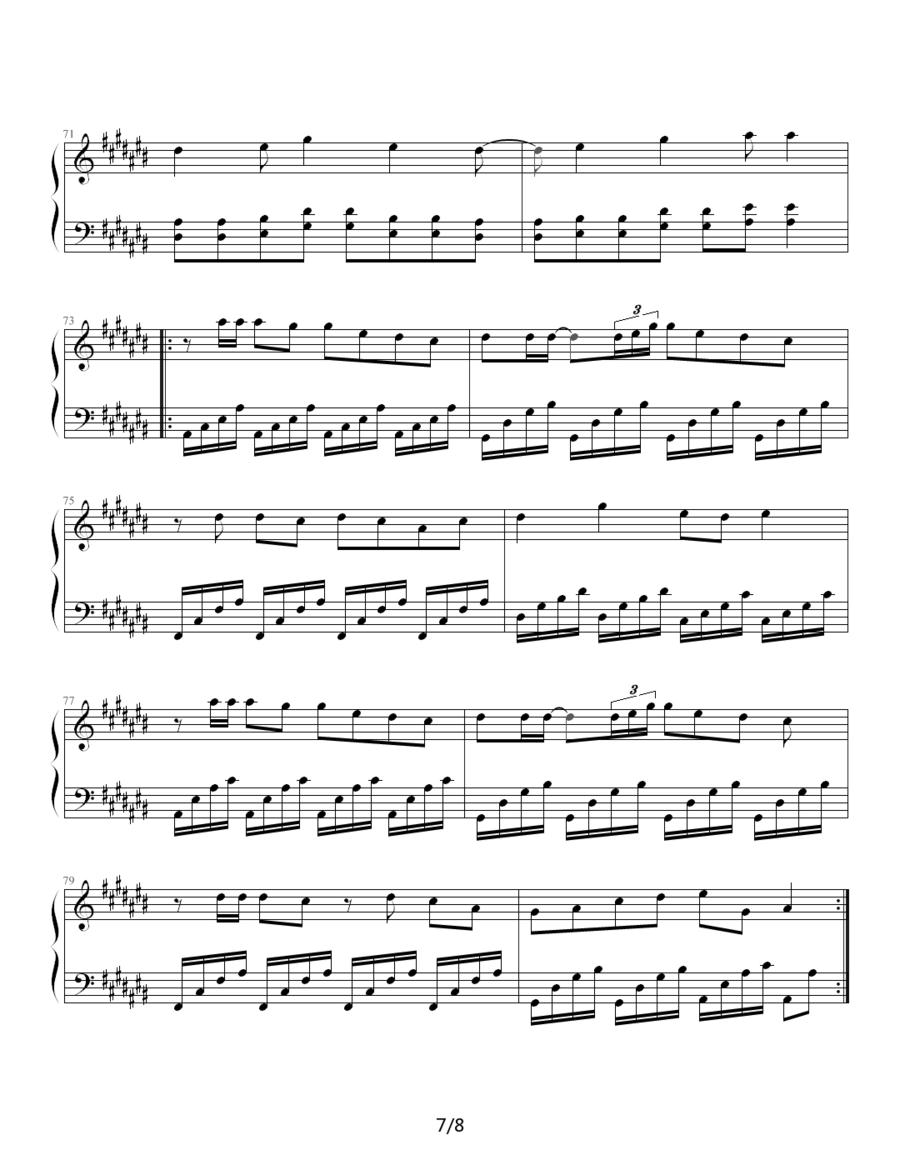 Light钢琴曲谱（图7）