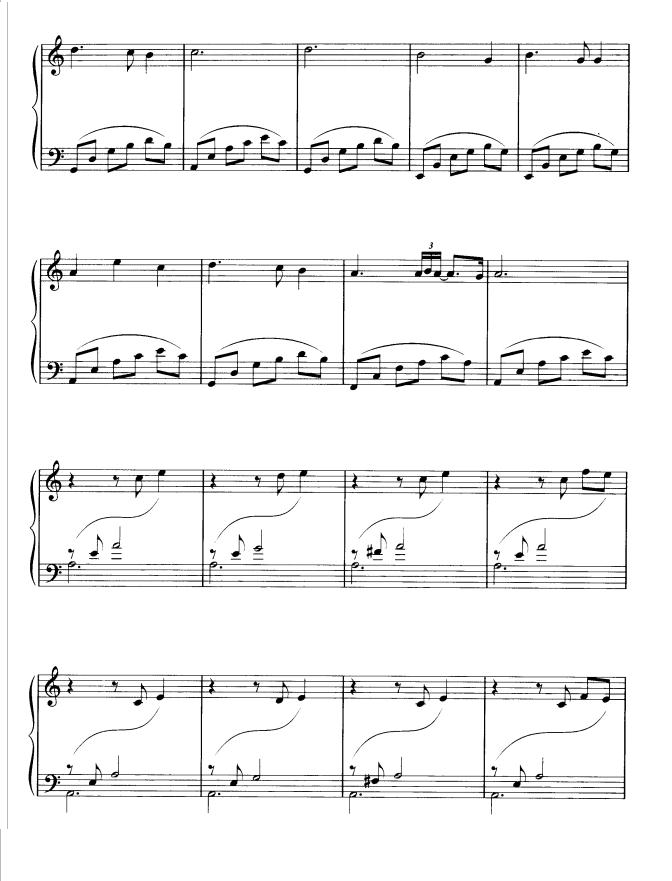 雾笼故乡山钢琴曲谱（图3）