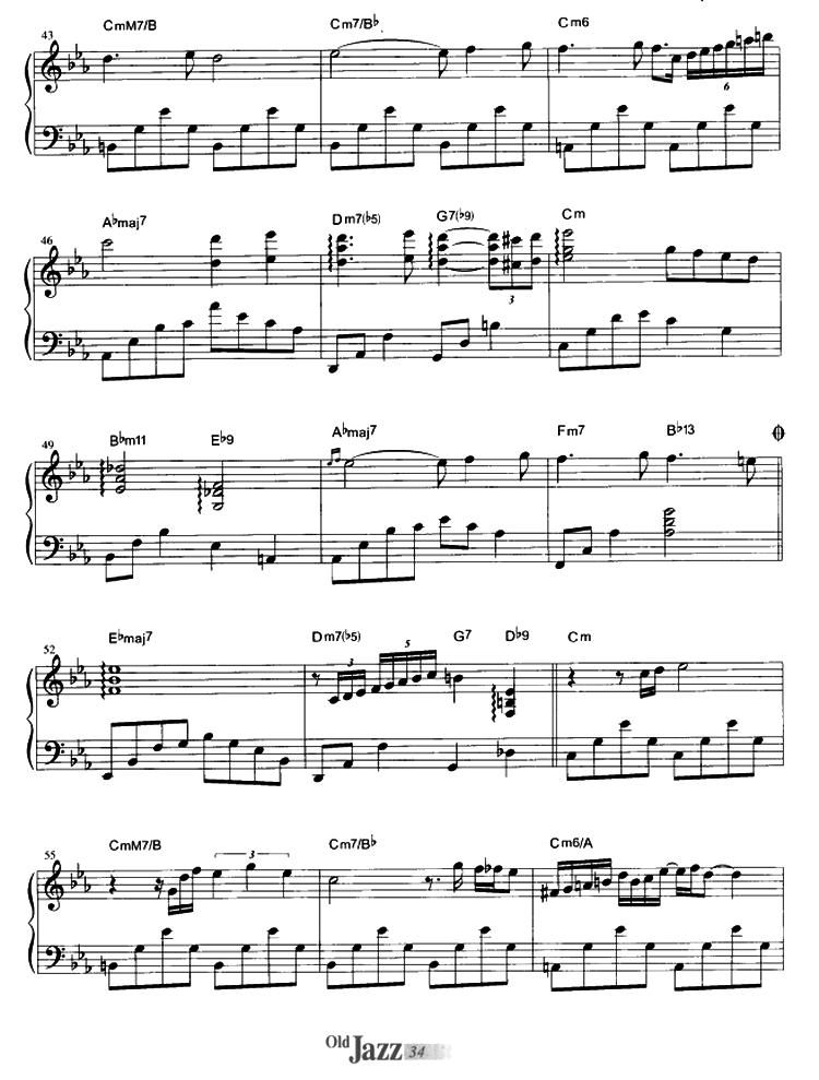 My Funny Valentine钢琴曲谱（图4）