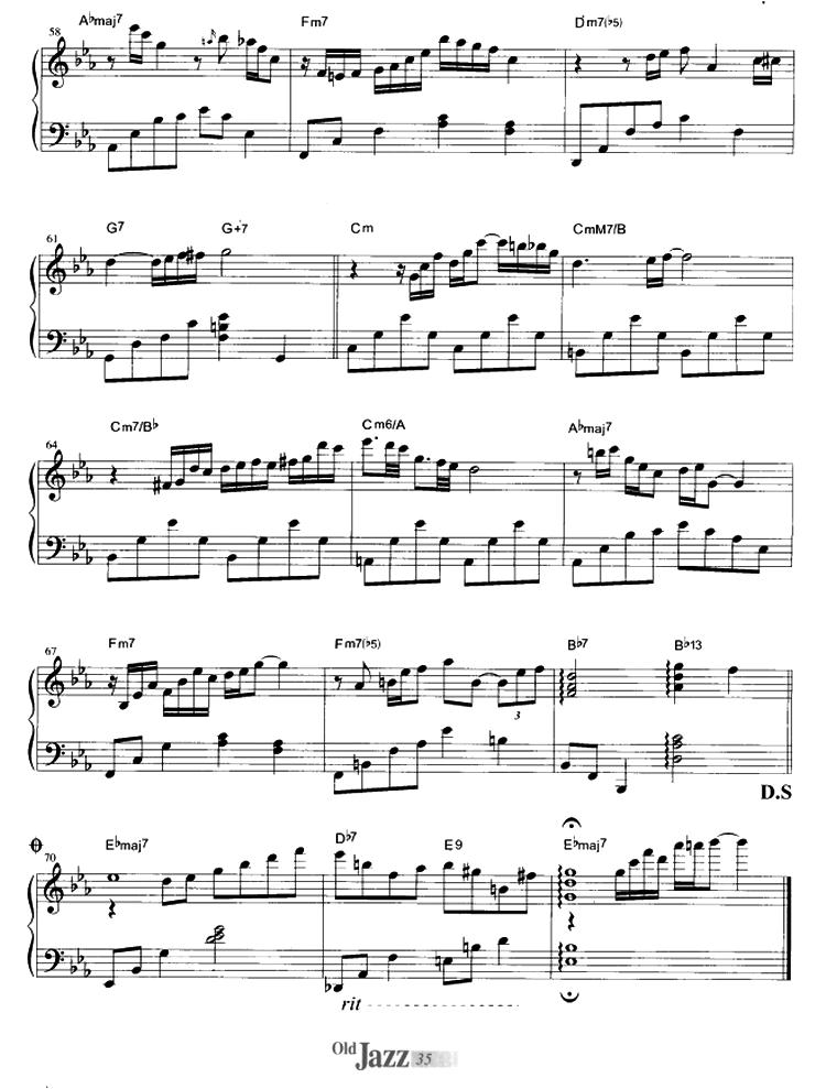 My Funny Valentine钢琴曲谱（图5）