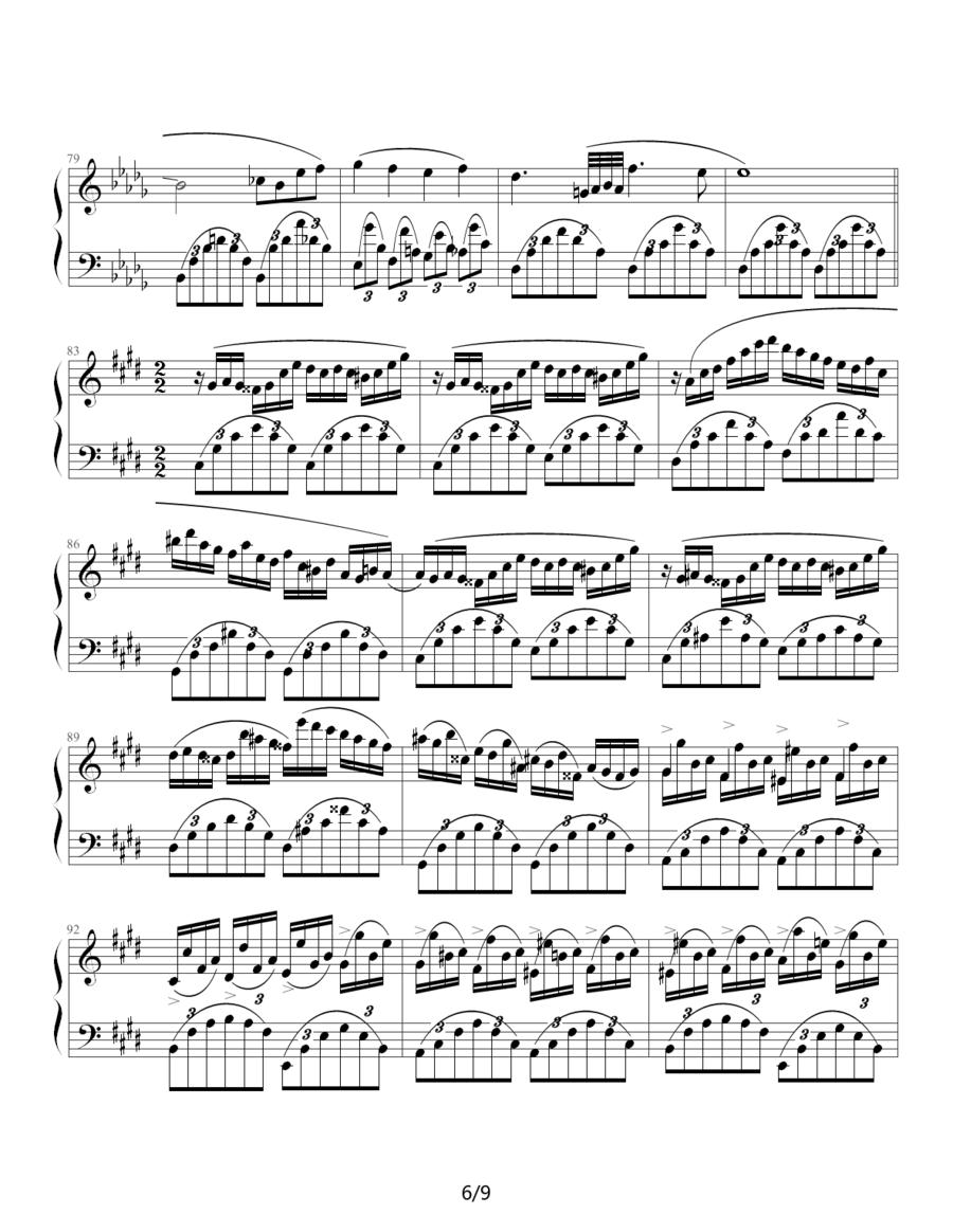 Fantasie Impromptu钢琴曲谱（图6）