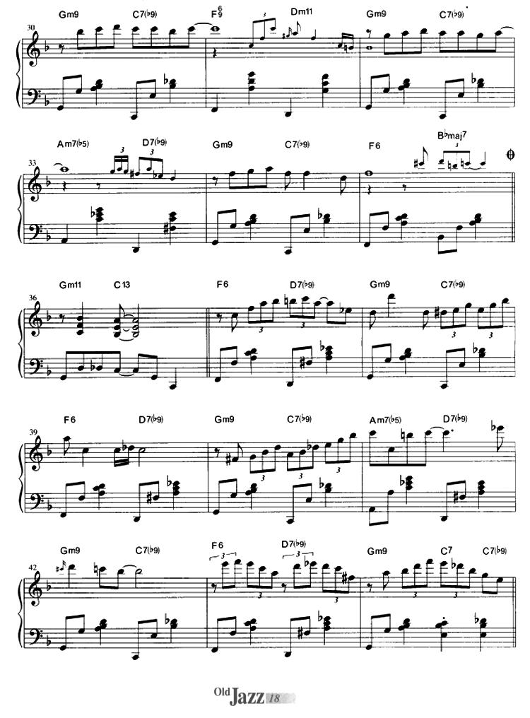 Blue Moon钢琴曲谱（图3）