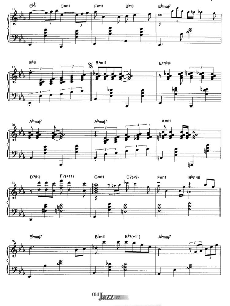 Misty钢琴曲谱（图2）