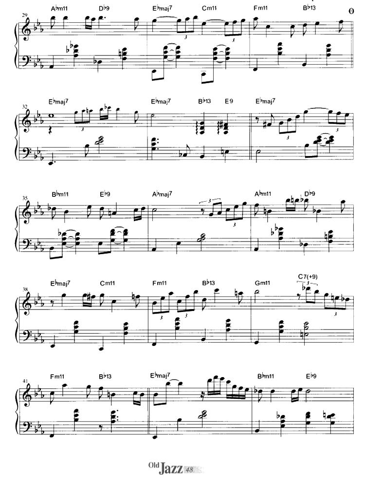 Misty钢琴曲谱（图3）