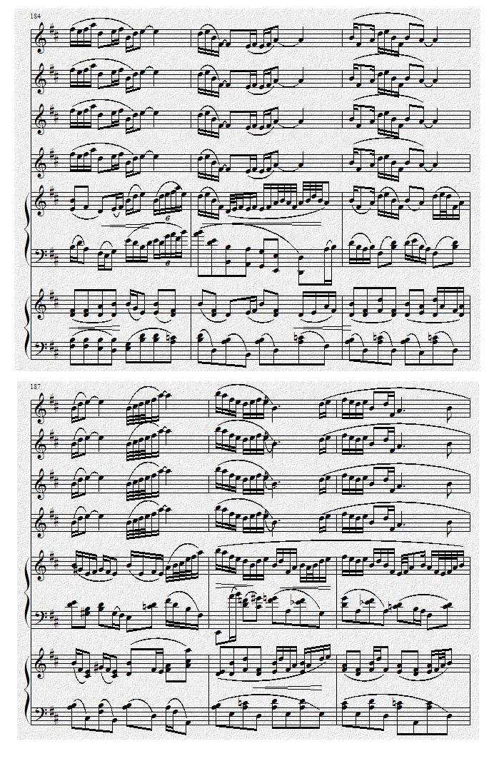 巴蜀风华情（二胡与双钢琴）钢琴曲谱（图28）