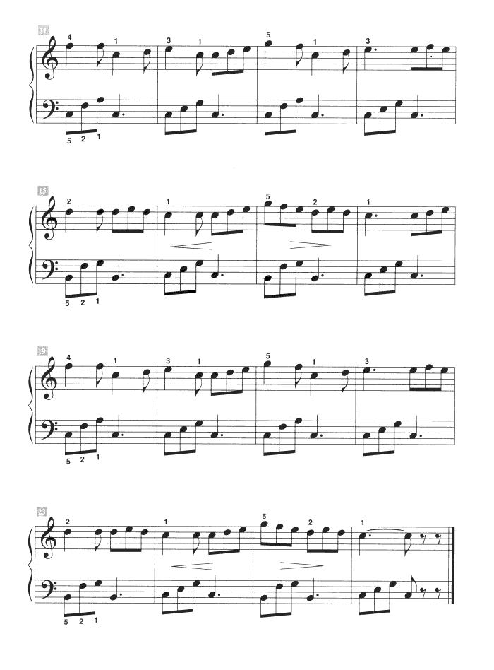 船歌（儿童古典钢琴小品）钢琴曲谱（图2）