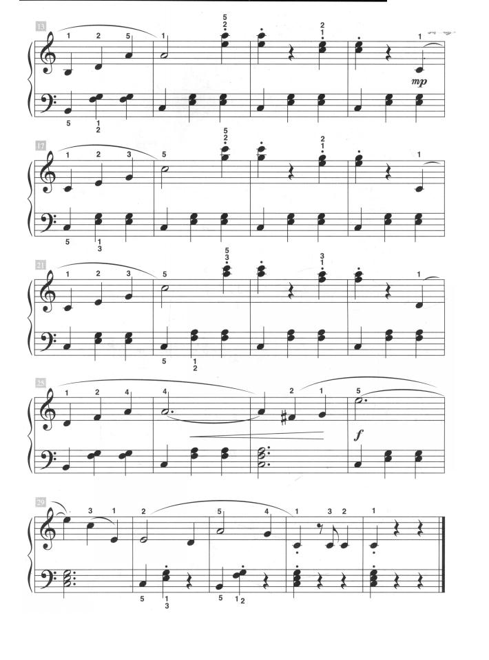 蓝色多瑙河（儿童古典钢琴小品）钢琴曲谱（图2）