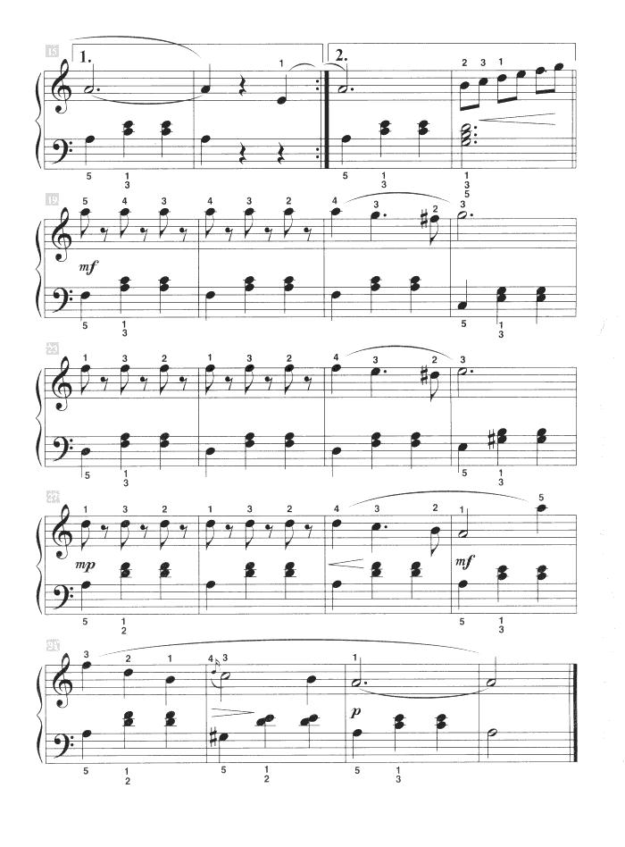 多瑙河之波（儿童古典钢琴小品）钢琴曲谱（图2）