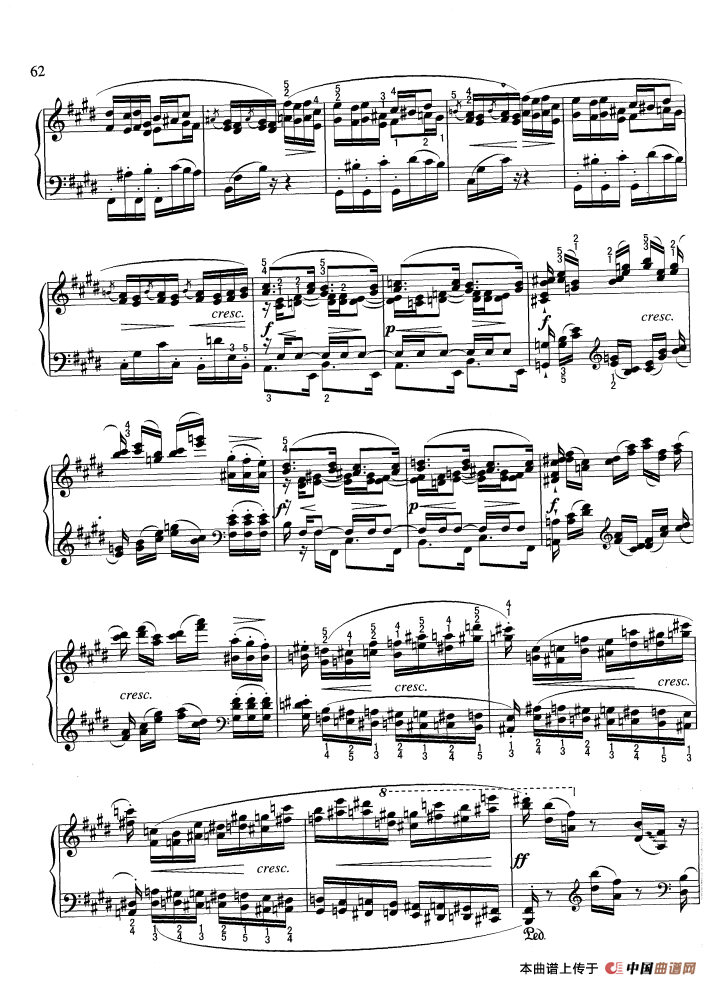 练习曲（Op.72 10-3）钢琴曲谱（图2）