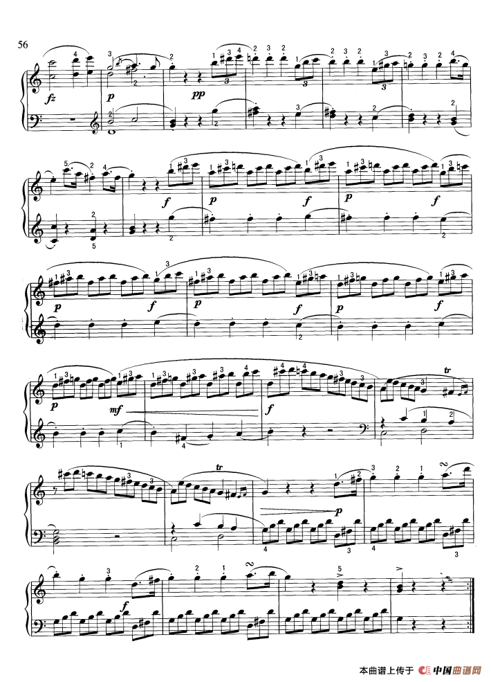 奏鸣曲钢琴曲谱（图3）