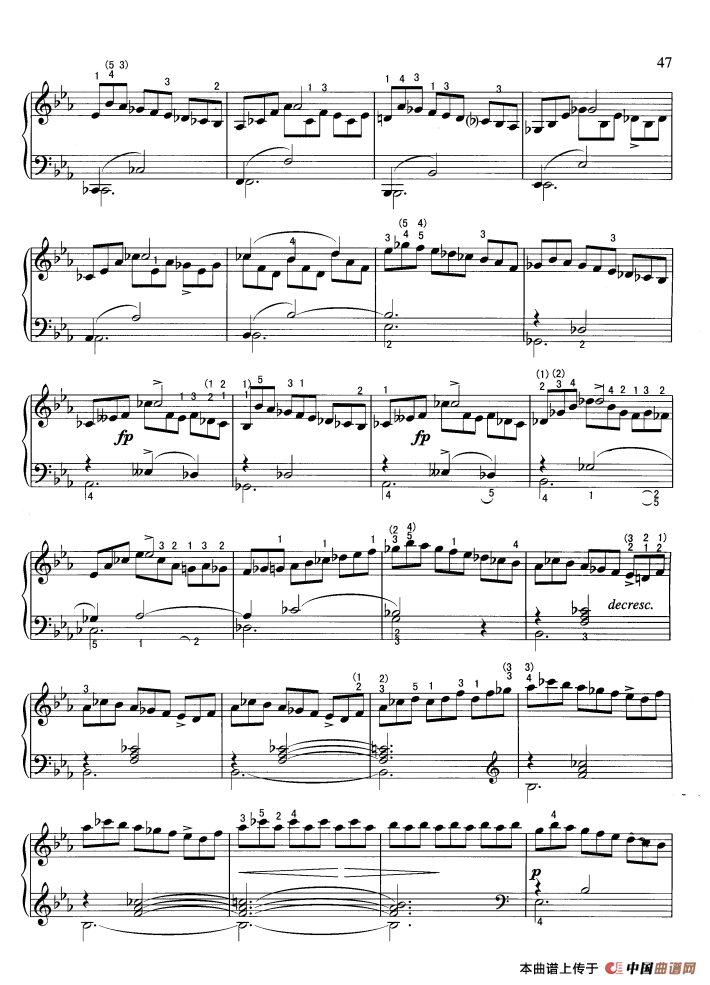 即兴曲（第2首）钢琴曲谱（图2）