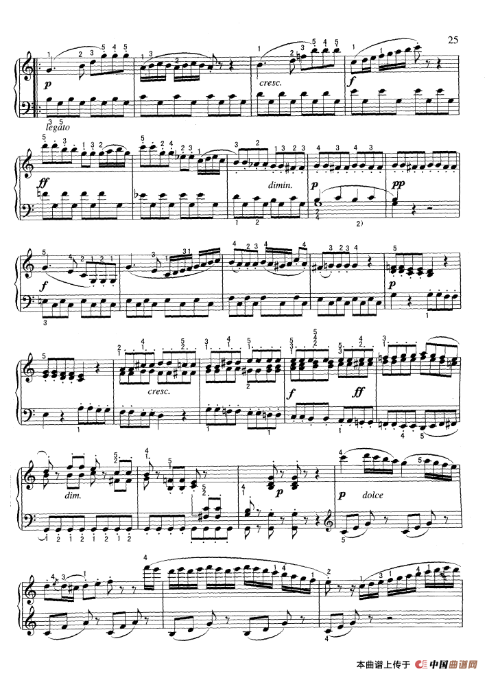 小奏鸣曲（Sonatine,op.36-3）钢琴曲谱（图3）