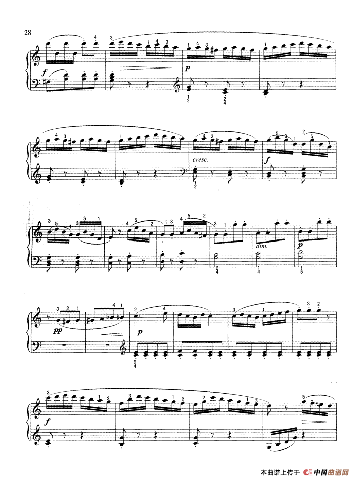 小奏鸣曲（Sonatine,op.36-3）钢琴曲谱（图5）