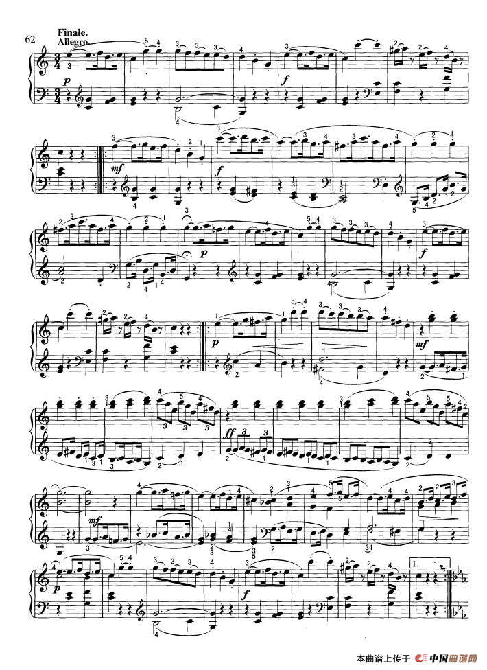 奏鸣曲钢琴曲谱（图9）